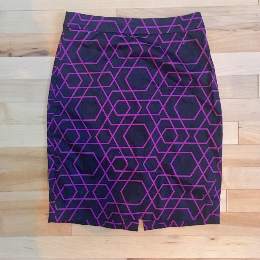 J.Crew pencil skirt in geometric print